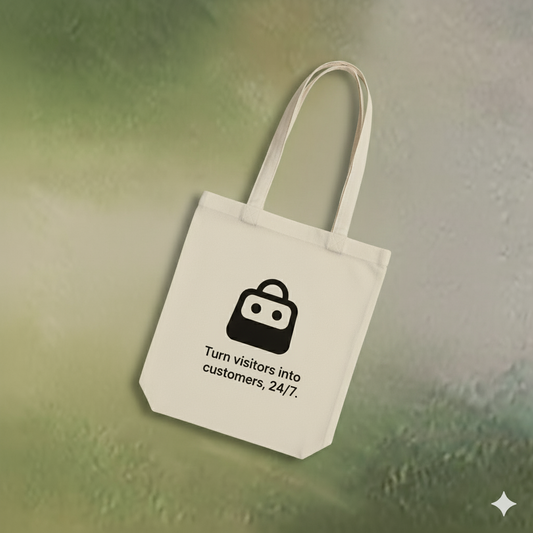 Turn visitors into customers 24/7 tote